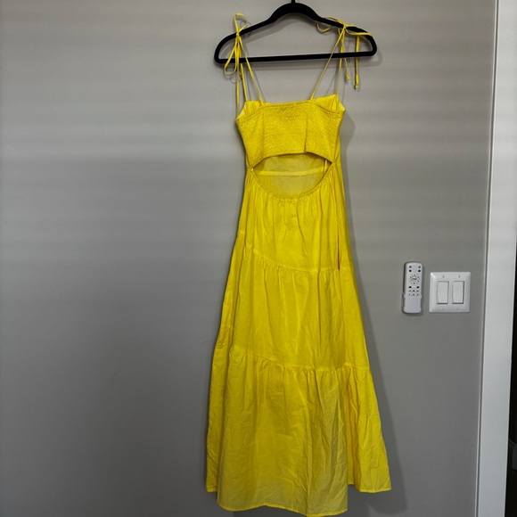 Petal & Pup BREXLEY MAXI DRESS - LEMON Size M - Picture 3 of 6